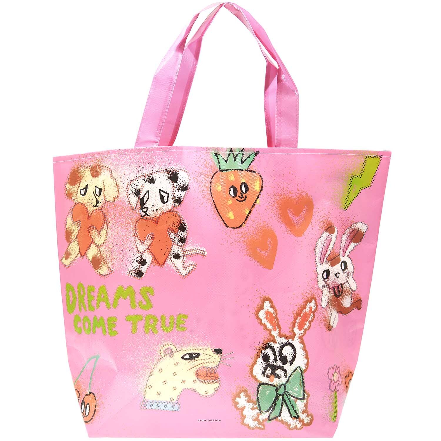 Paper Poetry Shopper Airbrush rosa 54x43x20cm von Rico Design