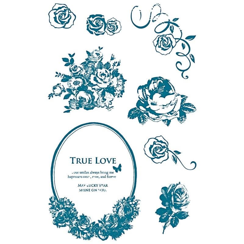 Paper Poetry Silikonstempel Rosen 8 Motive Paper Poetry Silikonstempel Rosen 8 Motive von Rico Design