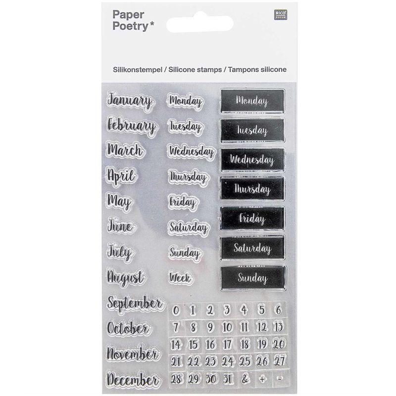Paper Poetry Silikonstempel-Set Bullet Diary Kalender Handschrift Paper Poetry Silikonstempel-Set Bullet Diary Kalender Handschrift von Rico Design