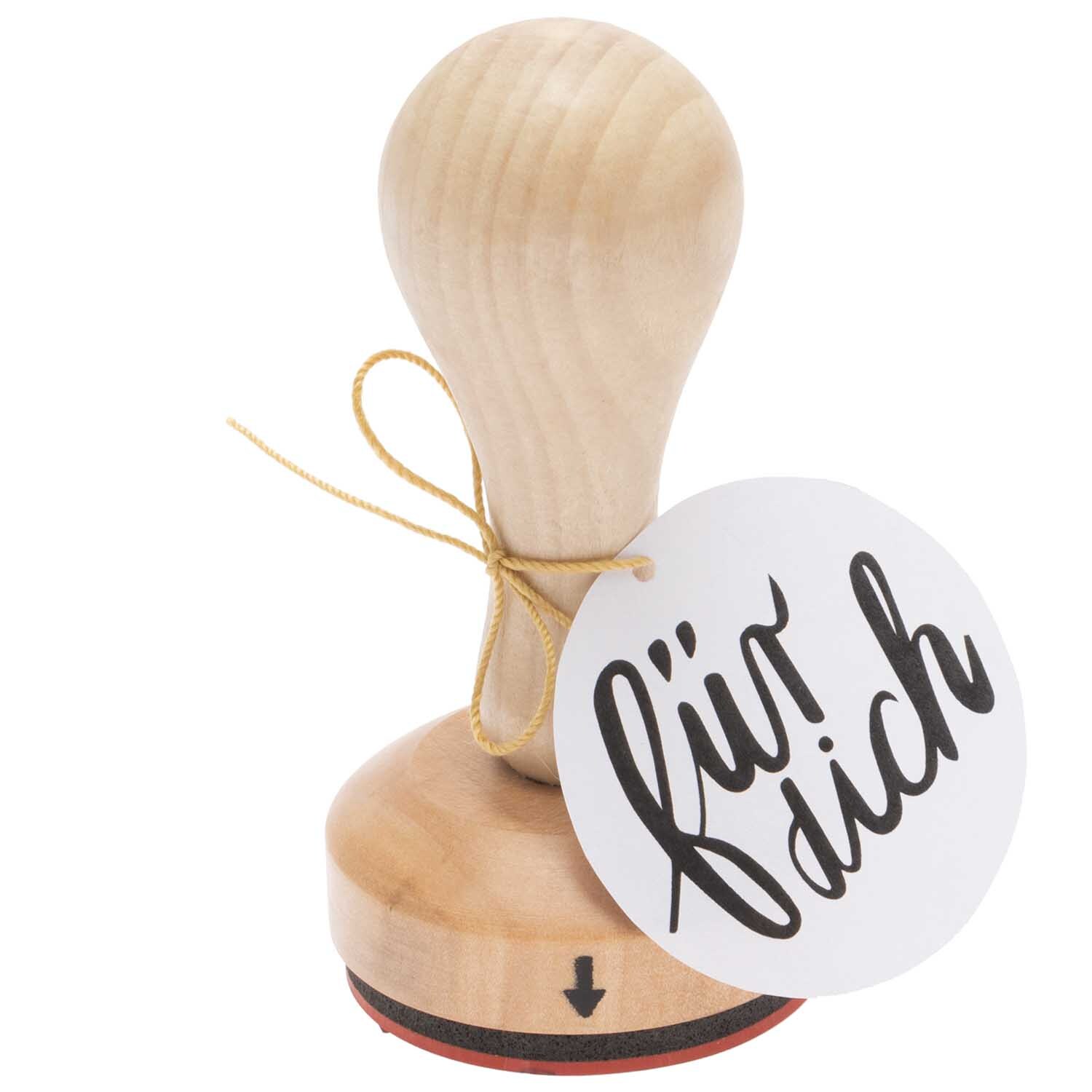 Paper Poetry Stempel für dich 4,5x4,5x8cm von Rico Design