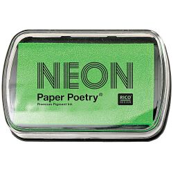 Paper Poetry Stempelkissen neongrün 9x6cm von Rico Design