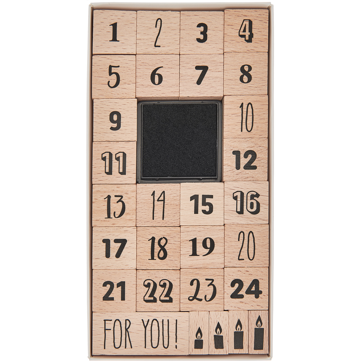 Paper Poetry Stempelset Adventskalenderzahlen von Rico Design
