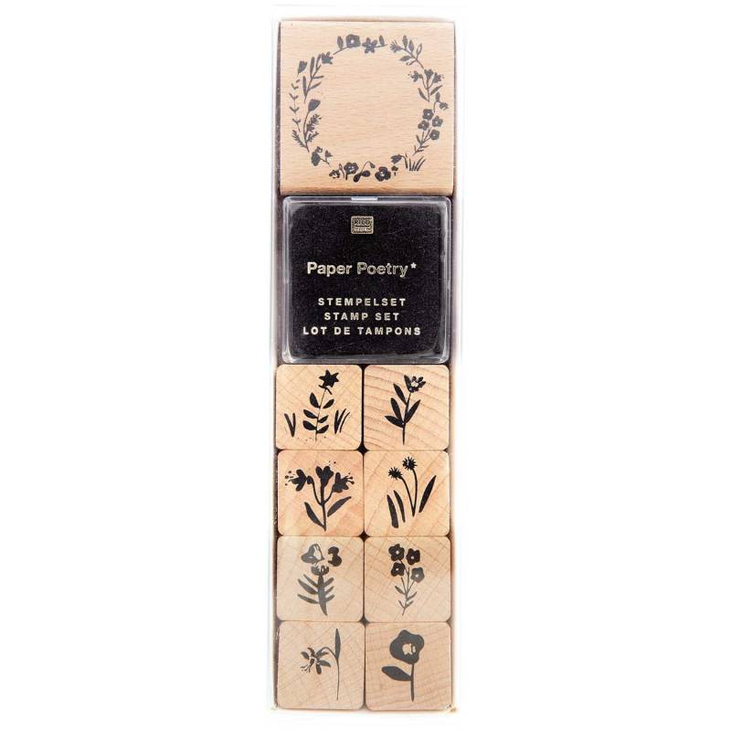 Paper Poetry Stempelset Blumenkranz von Rico Design