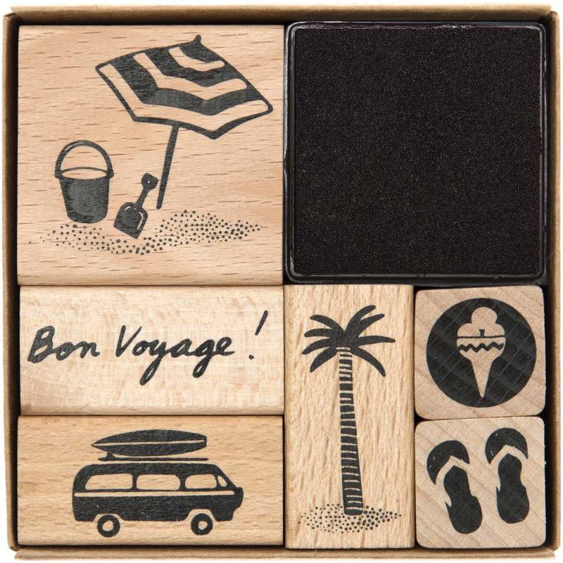Paper Poetry Stempelset Bon Voyage von Rico Design