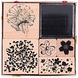 Paper Poetry Stempelset Bouquet Sauvage von Rico Design