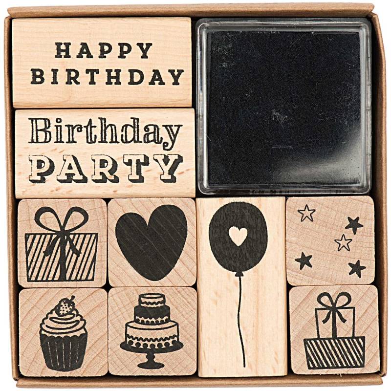 Paper Poetry Stempelset Geburtstag von Rico Design
