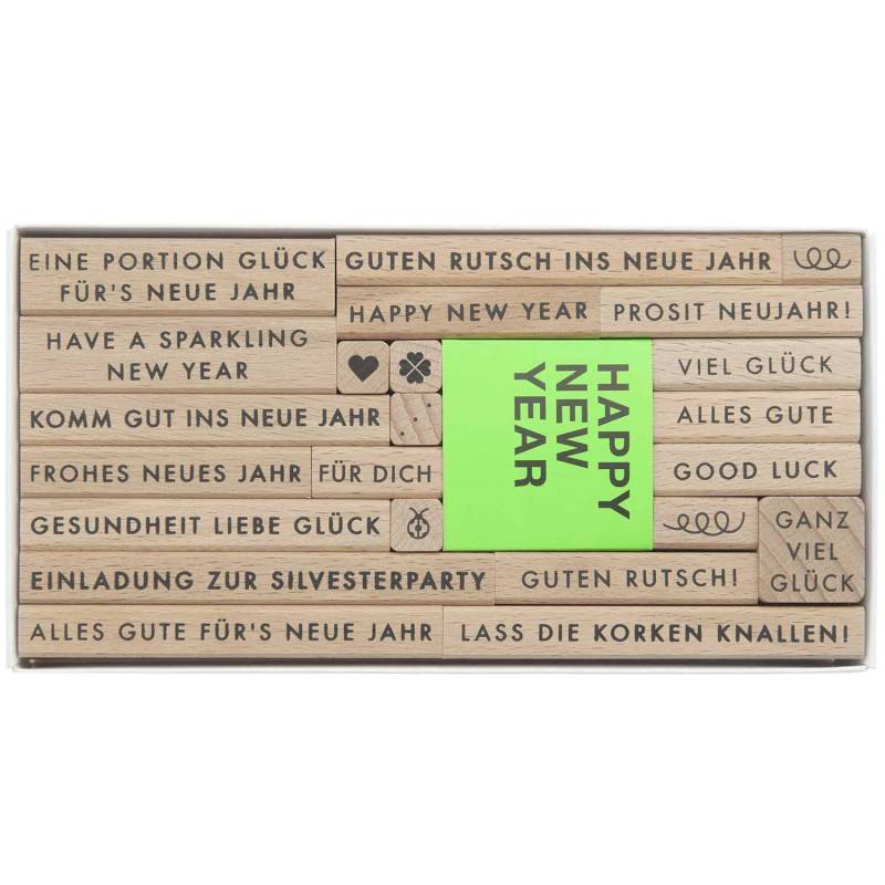 Paper Poetry Stempelset Happy New Year von Rico Design