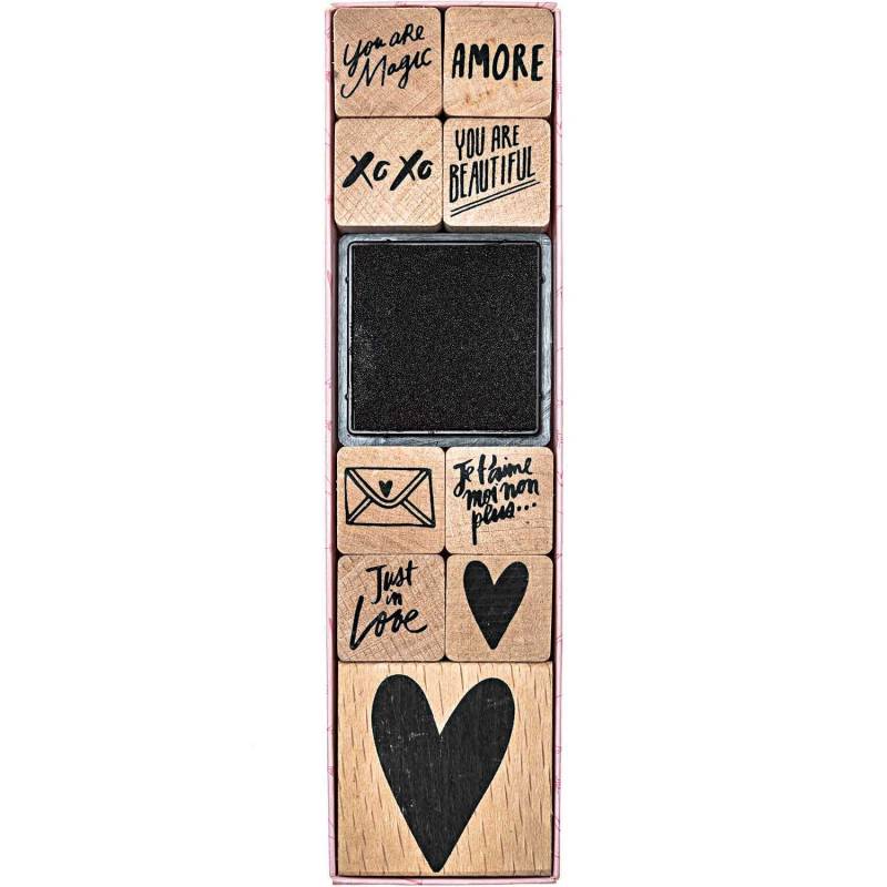Paper Poetry Stempelset It must be love von Rico Design
