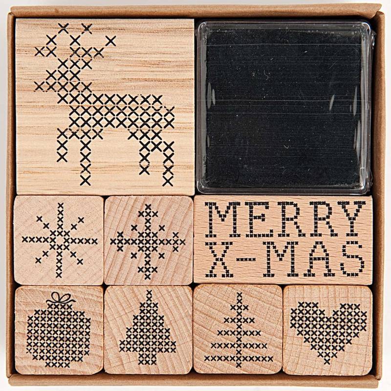 Paper Poetry Stempelset Weihnachten Kreuzstich Paper Poetry Stempelset Weihnachten Kreuzstich von Rico Design