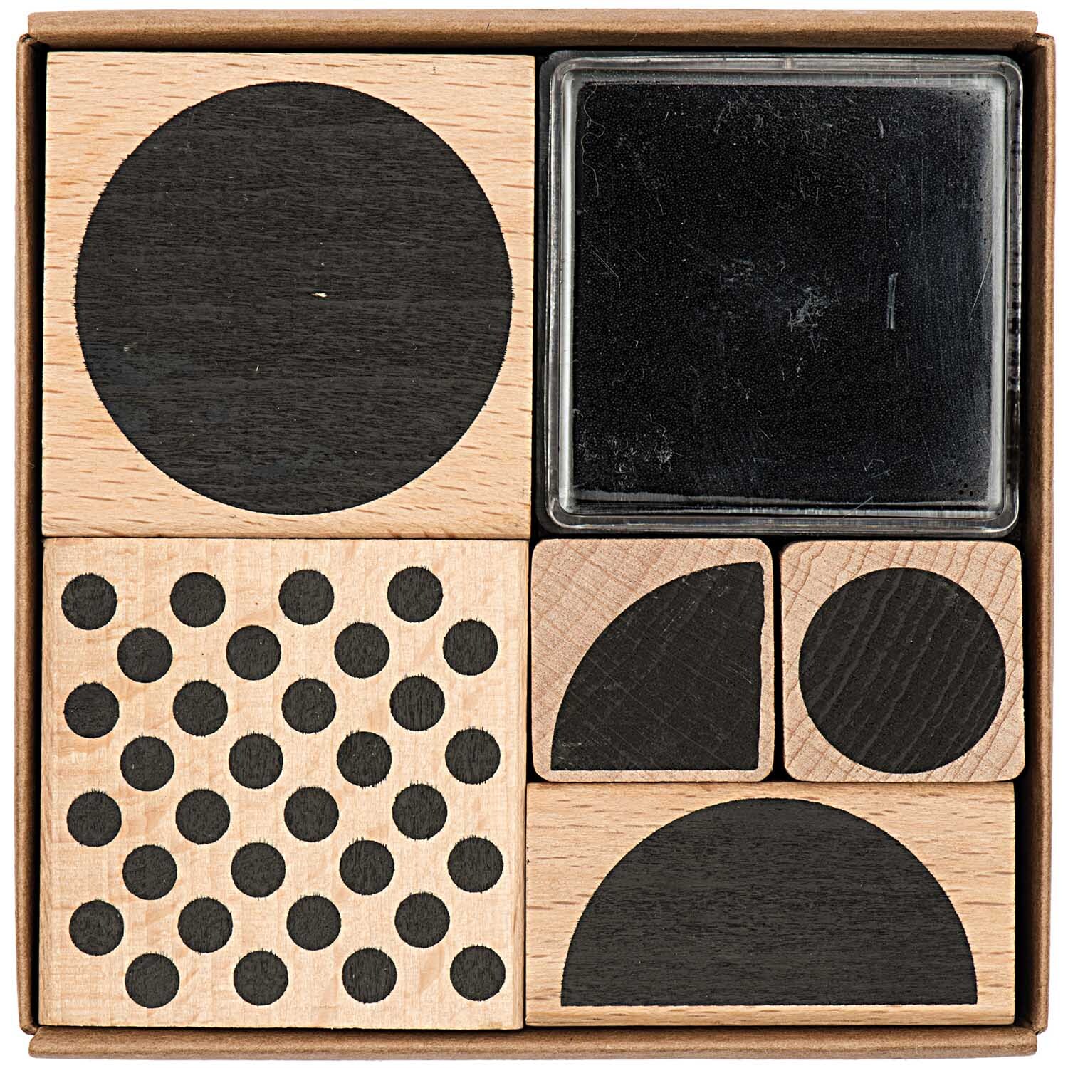 Paper Poetry Stempelset geometrische Symbole rund von Rico Design