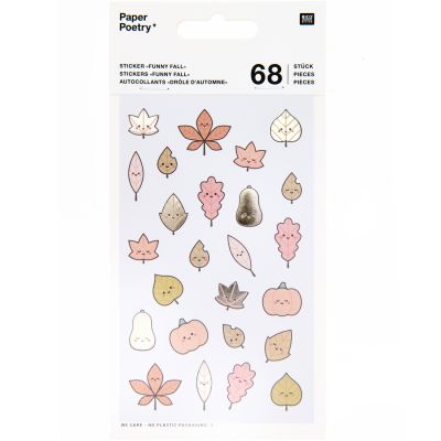 Paper Poetry Sticker Blätter Kawaii 4 Blatt von Rico Design