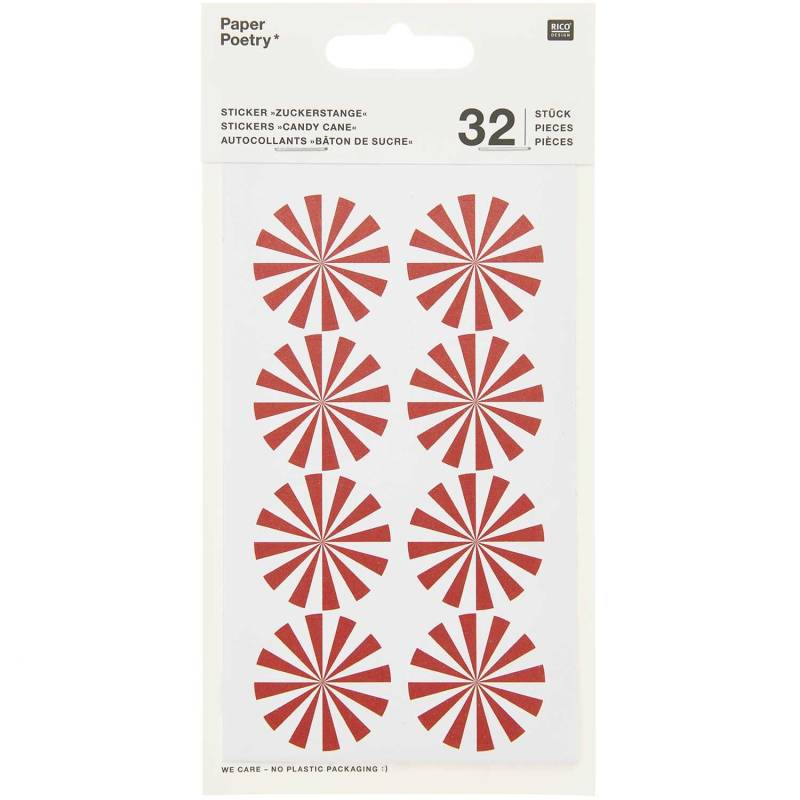 Paper Poetry Sticker Christmas rot-weiß 4 Blatt Paper Poetry Sticker Christmas rot-weiß 4 Blatt von Rico Design