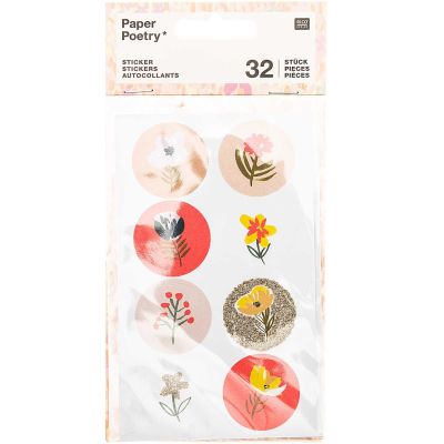 Paper Poetry Sticker Crafted Nature rosa 32 Stück Paper Poetry Sticker Crafted Nature rosa 32 Stück von Rico Design