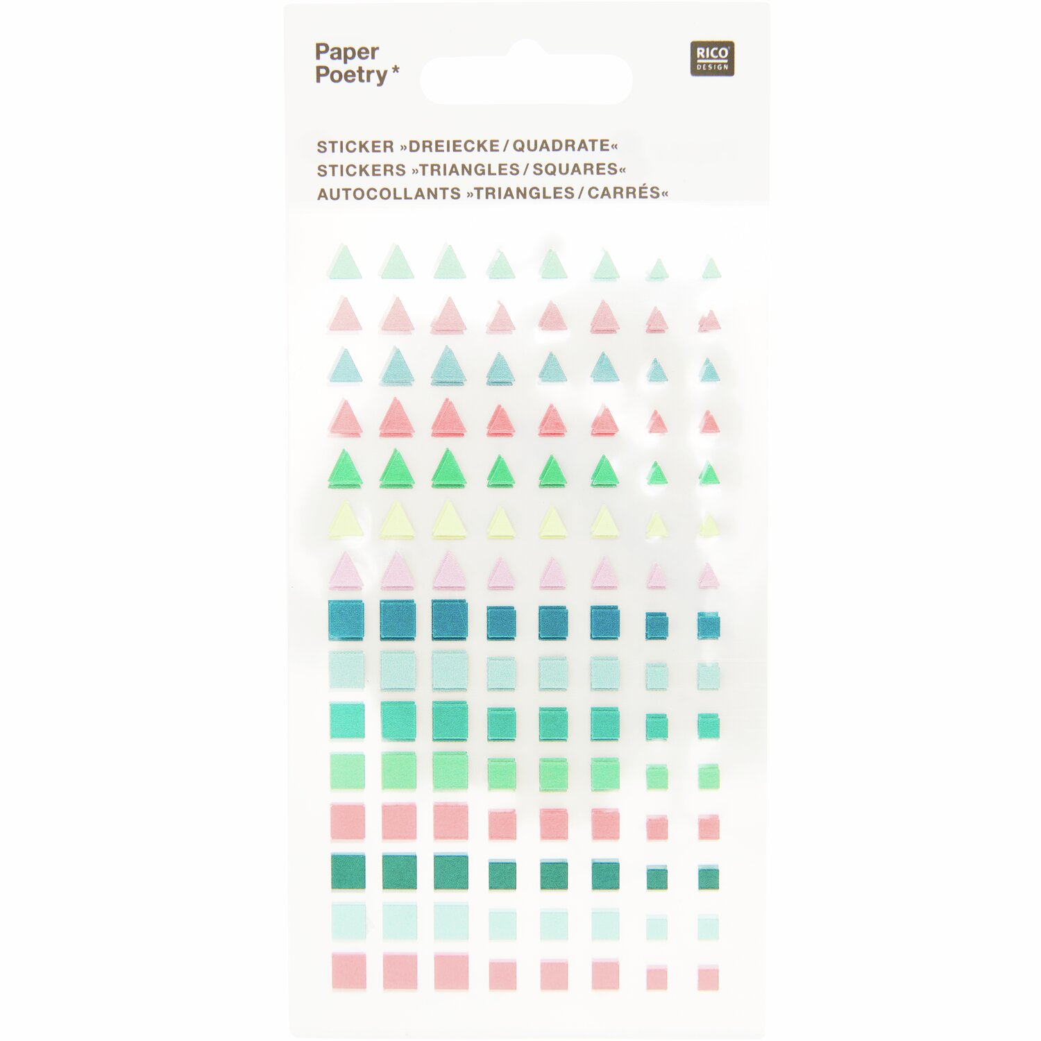 Paper Poetry Sticker Dreiecke und Quadrate 480 Stück Paper Poetry Sticker Dreiecke und Quadrate 480 Stück von Rico Design