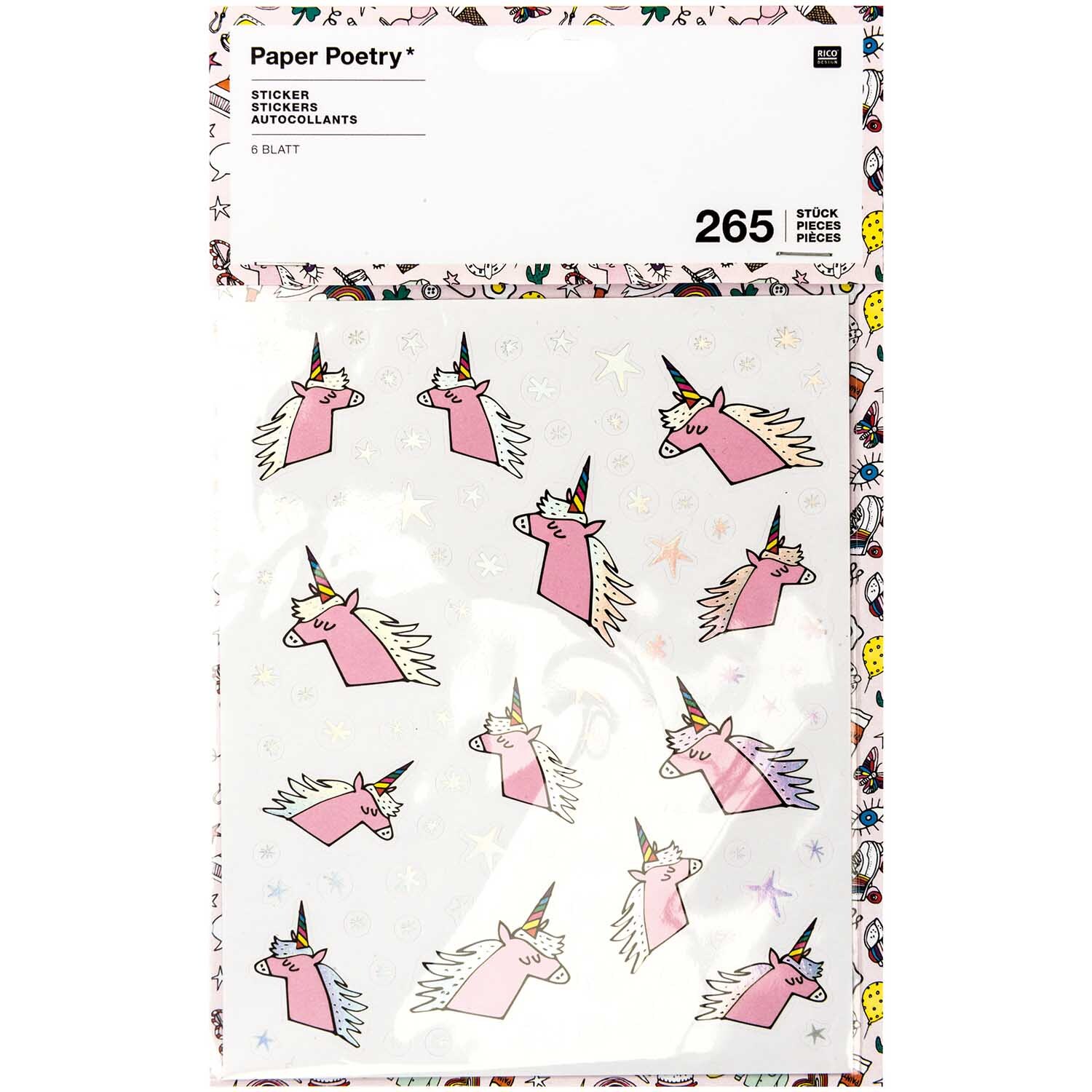 Paper Poetry Sticker Einhorn 6 Blatt Paper Poetry Sticker Einhorn 6 Blatt von Rico Design