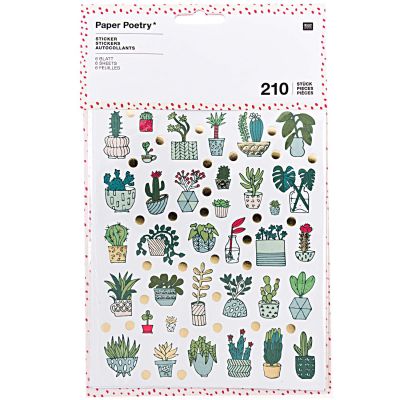 Paper Poetry Sticker Hygge Plants 6 Blatt von Rico Design
