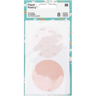 Paper Poetry Sticker Jardin Japonais grafisch pastell 8 Stück von Rico Design
