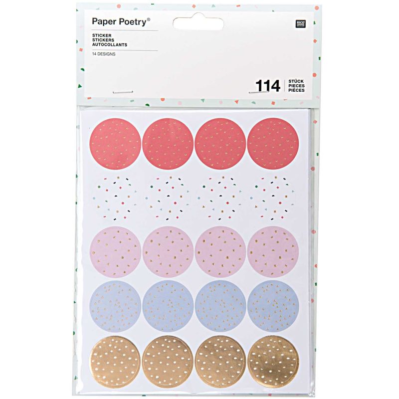 Paper Poetry Sticker Konfetti 120 Stück von Rico Design