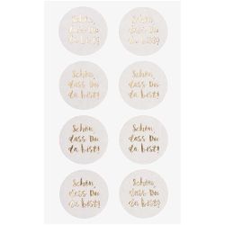 Paper Poetry Sticker Schön dass du da bist weiß 4 Blatt Paper Poetry Sticker Schön dass du da bist weiß 4 Blatt von Rico Design