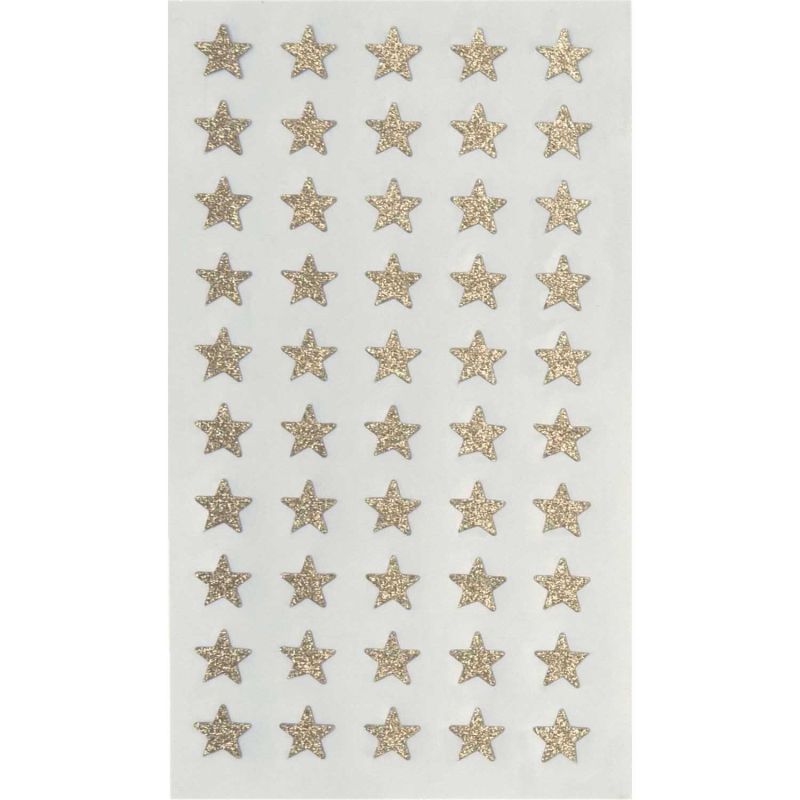 Paper Poetry Sticker Sterne Glitter gold 4 Blatt von Rico Design