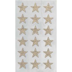 Paper Poetry Sticker Sterne Glitter gold 4 Blatt von Rico Design