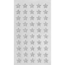 Paper Poetry Sticker Sterne Glitter silber 4 Blatt von Rico Design