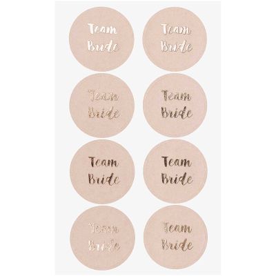 Paper Poetry Sticker Team Bride puder 4 Blatt von Rico Design