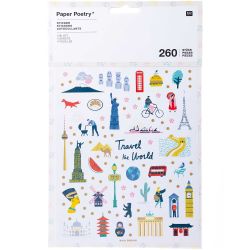Paper Poetry Sticker Travel the World 260 Stück Paper Poetry Sticker Travel the World 260 Stück von Rico Design