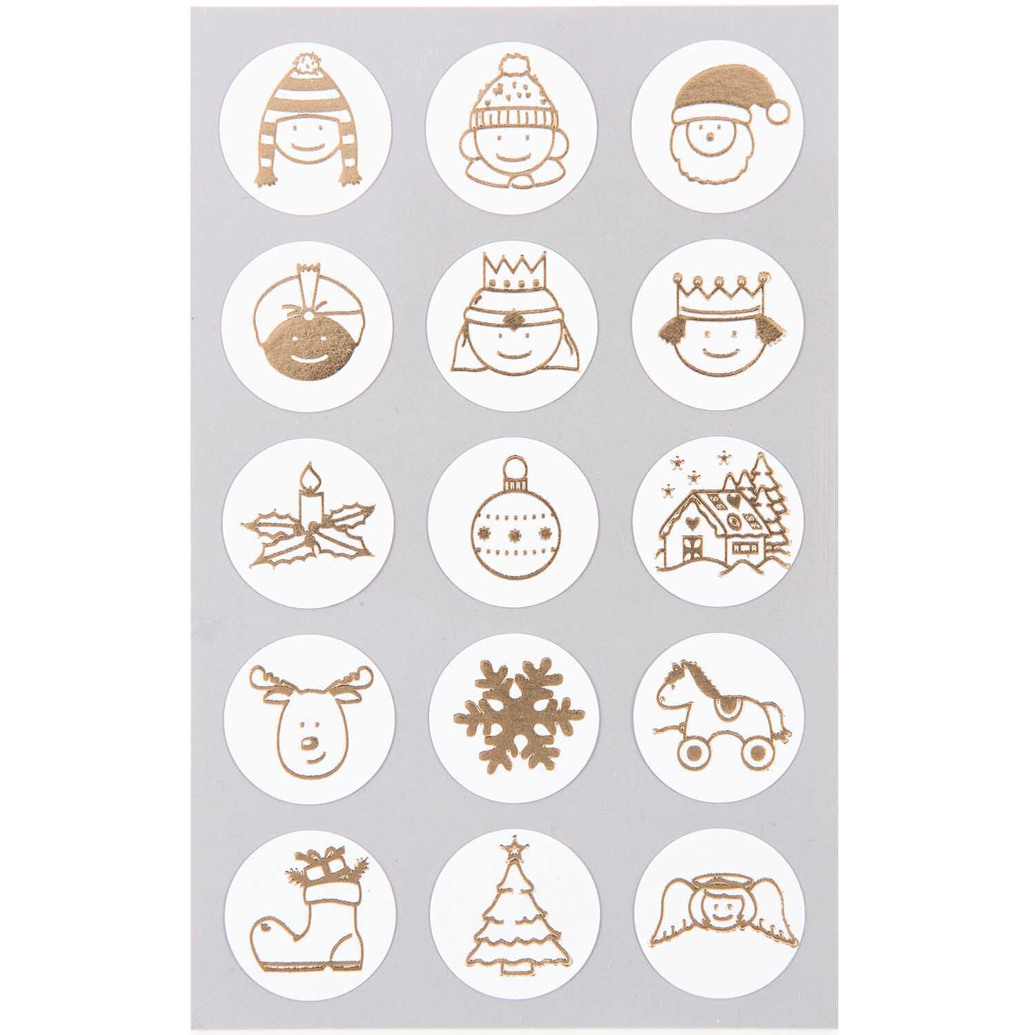 Paper Poetry Sticker Weihnachtsmix gold 4 Bogen Paper Poetry Sticker Weihnachtsmix gold 4 Bogen von Rico Design