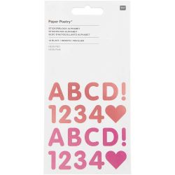 Paper Poetry Stickerblock Alphabet 16 Blatt von Rico Design