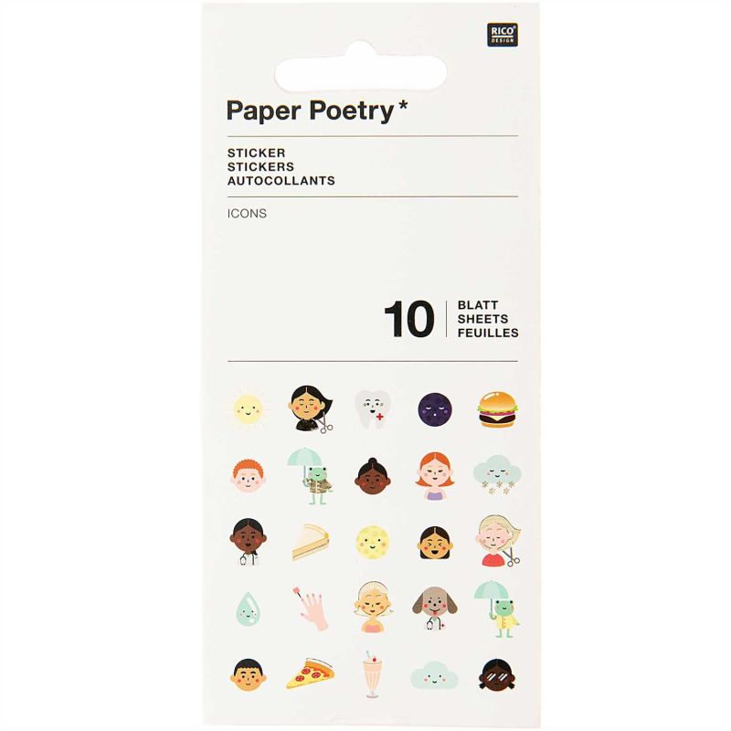 Paper Poetry Stickerbuch Icons 10 Blatt Paper Poetry Stickerbuch Icons 10 Blatt von Rico Design