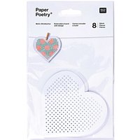 Paper Poetry Stickkarton Herzen 20,5x12,5cm 8 Stück Paper Poetry Stickkarton Herzen 20,5x12,5cm 8 Stück von Rico Design