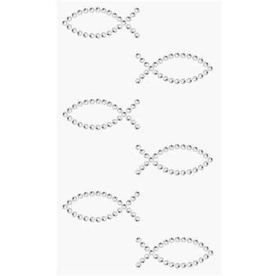 Paper Poetry Strass-Sticker Fische crystal von Rico Design