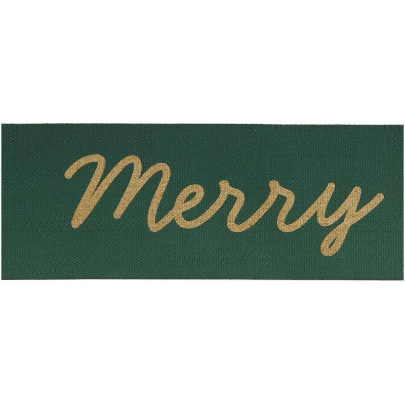 Paper Poetry Taftband Merry Christmas grün 38mm 3m von Rico Design