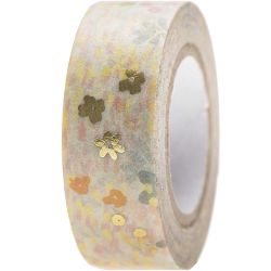 Paper Poetry Tape Crafted Nature Blumenwiese blau 1,5cm 10m von Rico Design