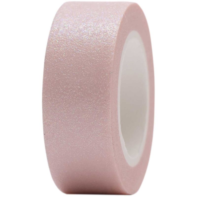 Paper Poetry Tape Glitter 15mm 5m rosa von Rico Design