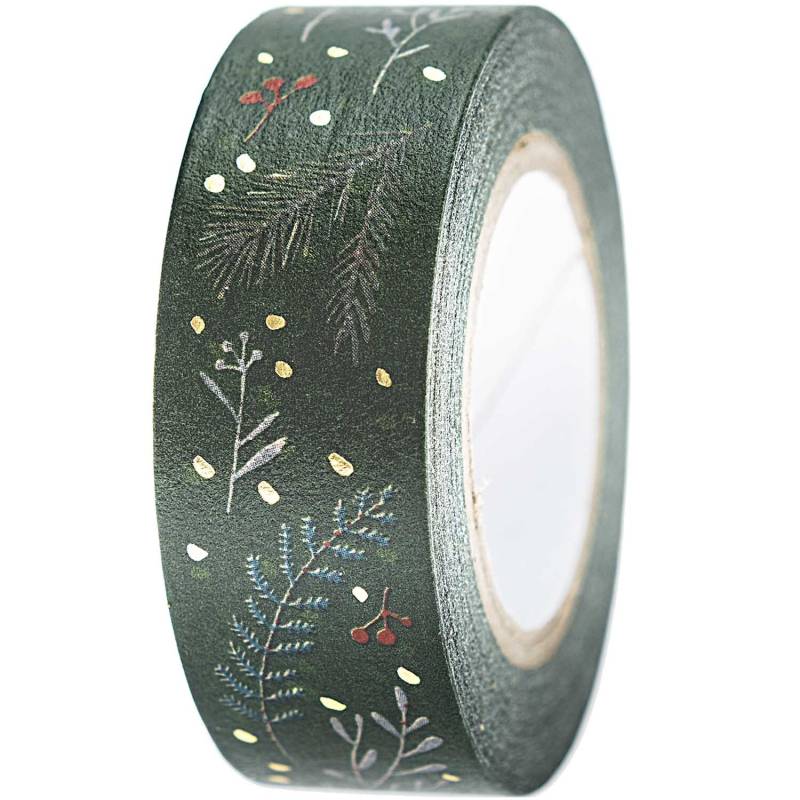 Paper Poetry Tape Nostalgic Christmas Zweige grün 1,5cm 10m Paper Poetry Tape Nostalgic Christmas Zweige grün 1,5cm 10m von Rico Design
