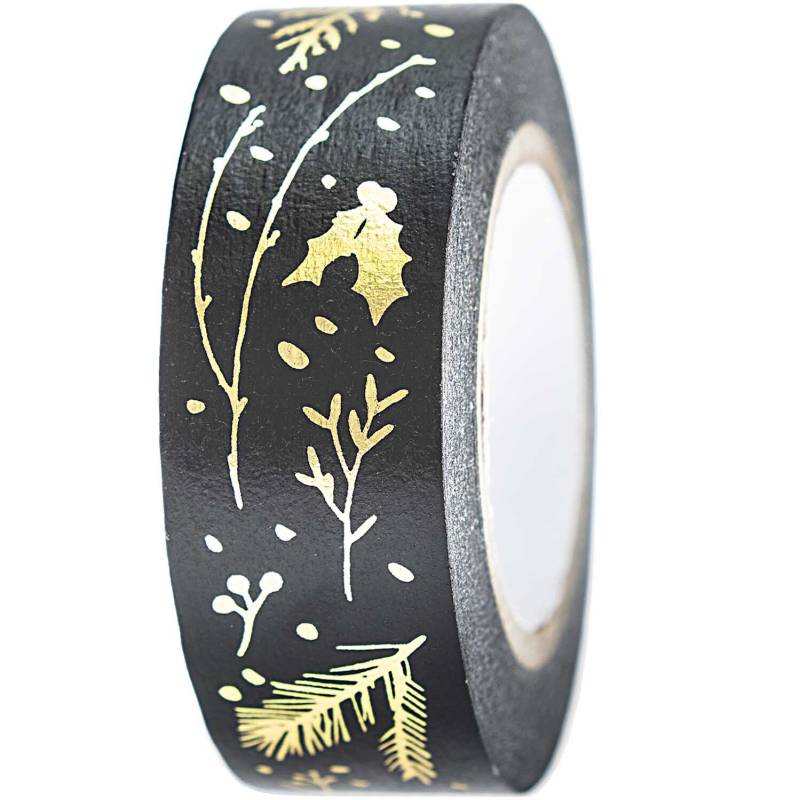 Paper Poetry Tape Nostalgic Christmas Zweige schwarz-gold 1,5cm 10m Paper Poetry Tape Nostalgic Christmas Zweige schwarz-gold 1,5cm 10m von Rico Design