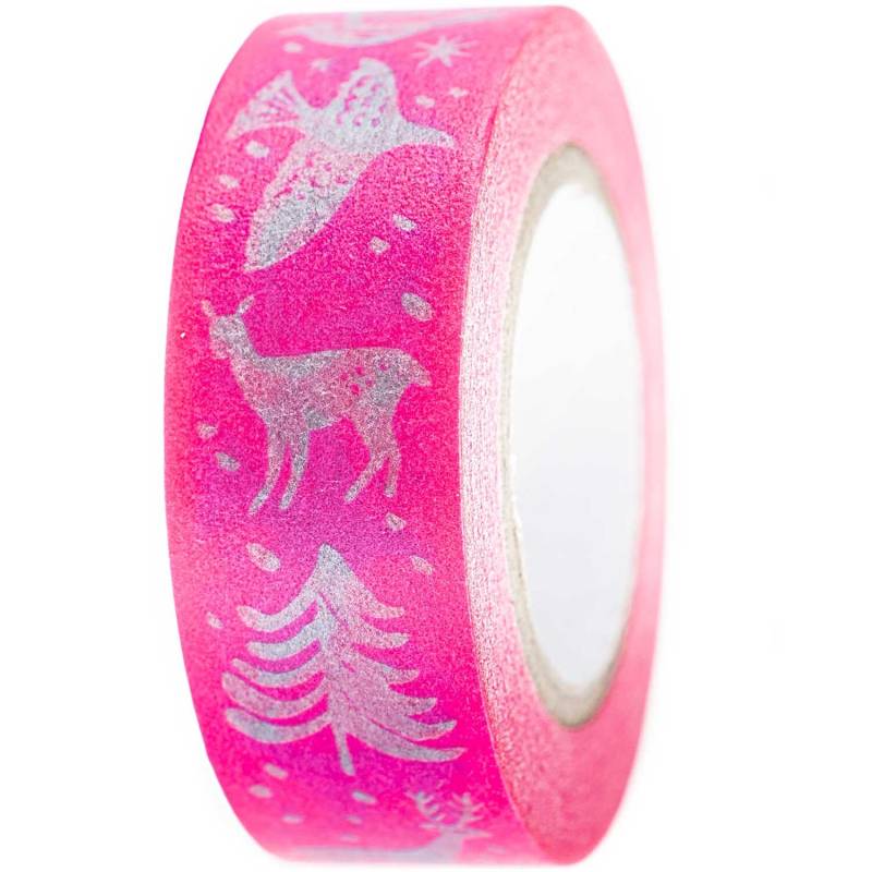 Paper Poetry Tape Nostalgic Christmas pink 1,5cm 10m Paper Poetry Tape Nostalgic Christmas pink 1,5cm 10m von Rico Design