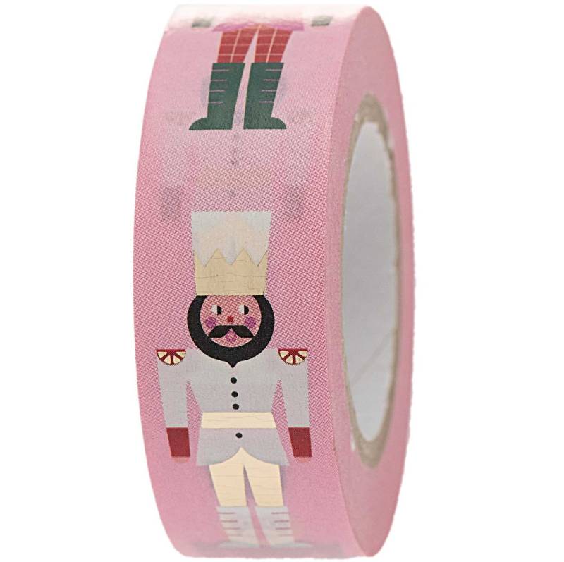 Paper Poetry Tape Nussknacker pink 1,5cm 10m Paper Poetry Tape Nussknacker pink 1,5cm 10m von Rico Design