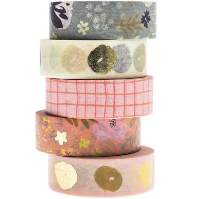 Paper Poetry Tape-Set Crafted Nature 1,5cm 10m 5 Stück von Rico Design