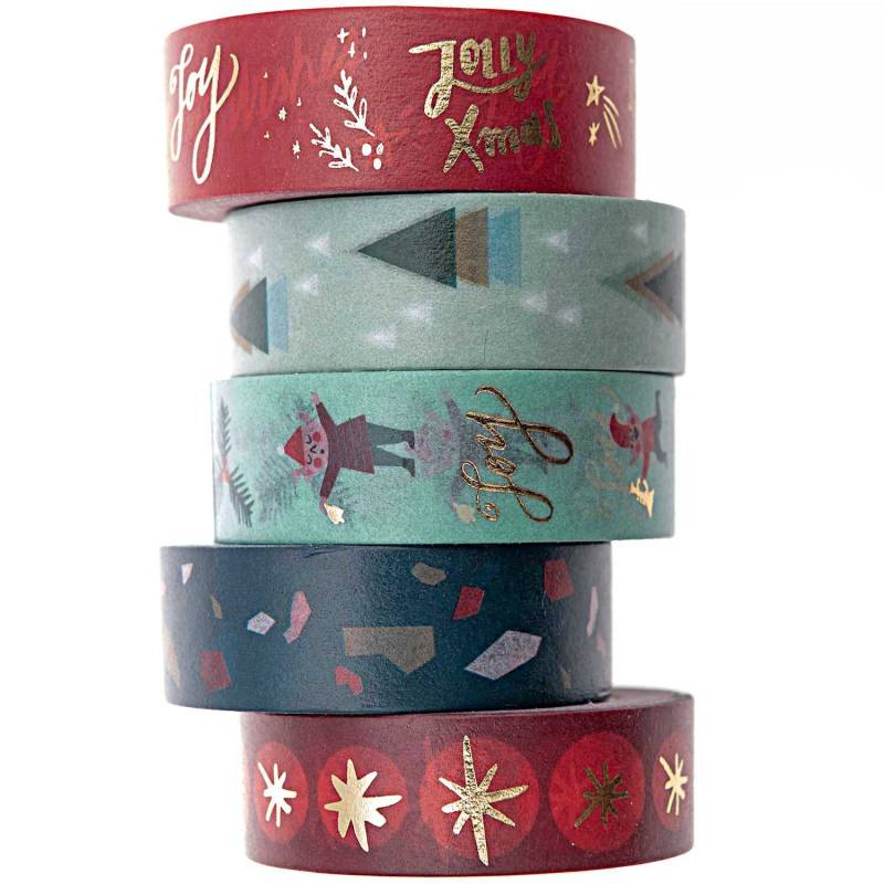 Paper Poetry Tape Set Jolly Christmas Classic 1,5cm 10m Paper Poetry Tape Set Jolly Christmas Classic 1,5cm 10m von Rico Design