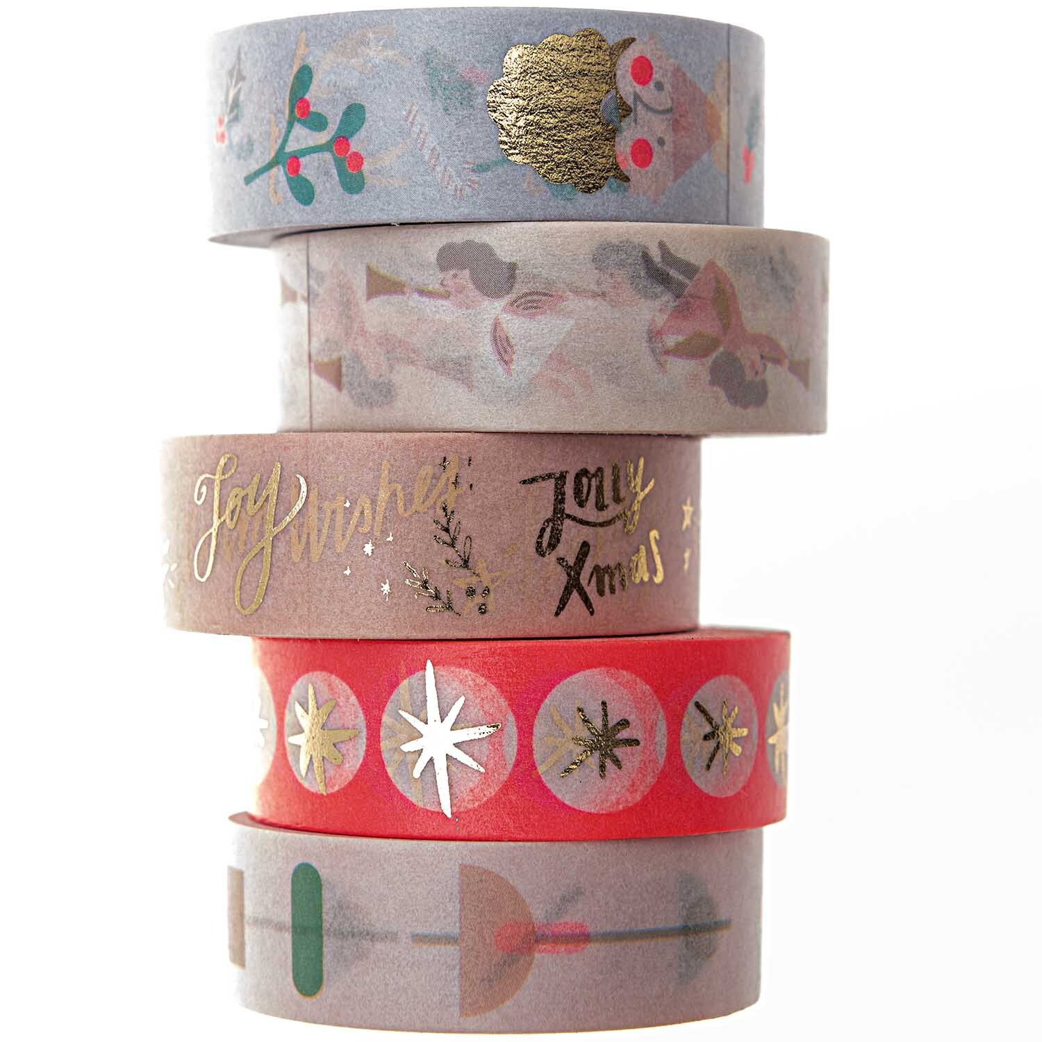 Paper Poetry Tape Set Jolly Christmas Pastell 1,5cm 10m Paper Poetry Tape Set Jolly Christmas Pastell 1,5cm 10m von Rico Design