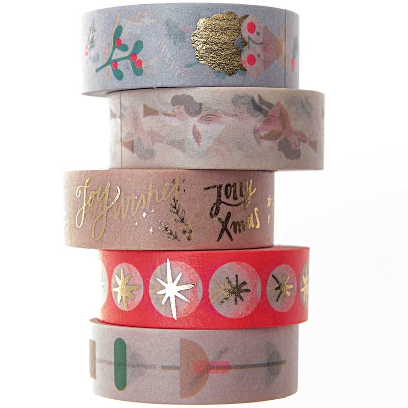 Paper Poetry Tape Set Jolly Christmas Pastell 1,5cm 10m Paper Poetry Tape Set Jolly Christmas Pastell 1,5cm 10m von Rico Design