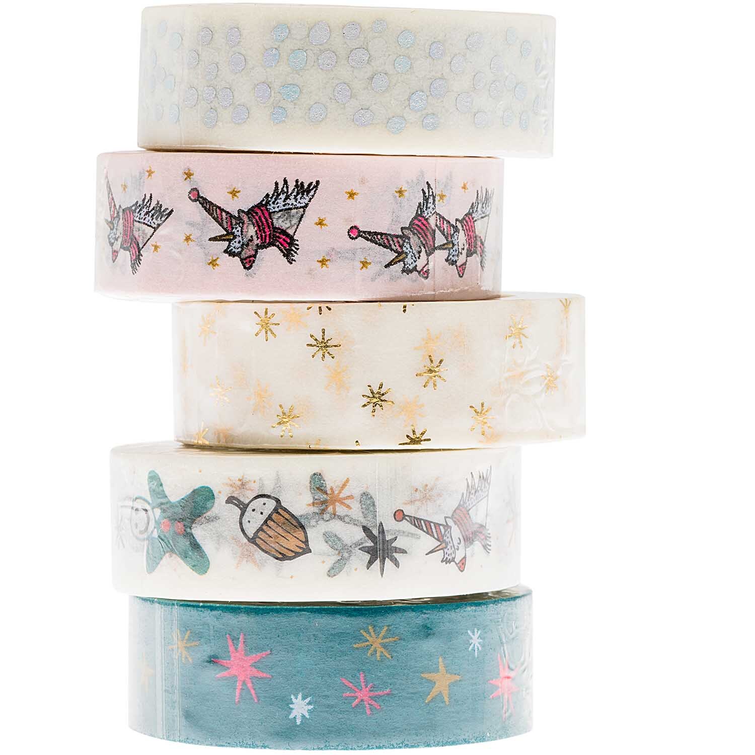 Paper Poetry Tape Set Magical Christmas 1,5cm 10m 5 Stück Paper Poetry Tape Set Magical Christmas 1,5cm 10m 5 Stück von Rico Design