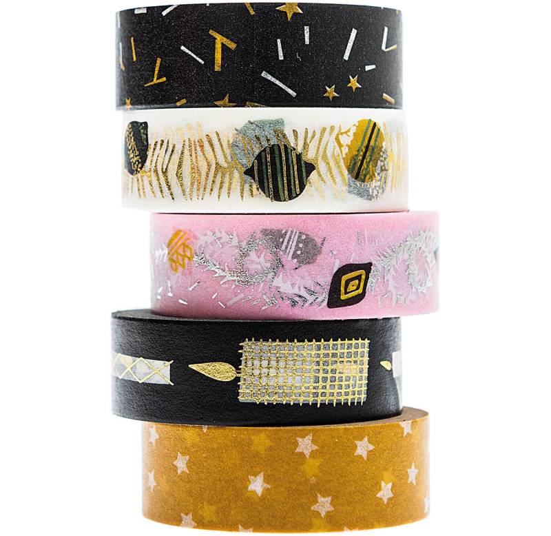 Paper Poetry Tape-Set Nostalgic Christmas schwarz 1,5cm 10m 5 Stück Paper Poetry Tape-Set Nostalgic Christmas schwarz 1,5cm 10m 5 Stück von Rico Design