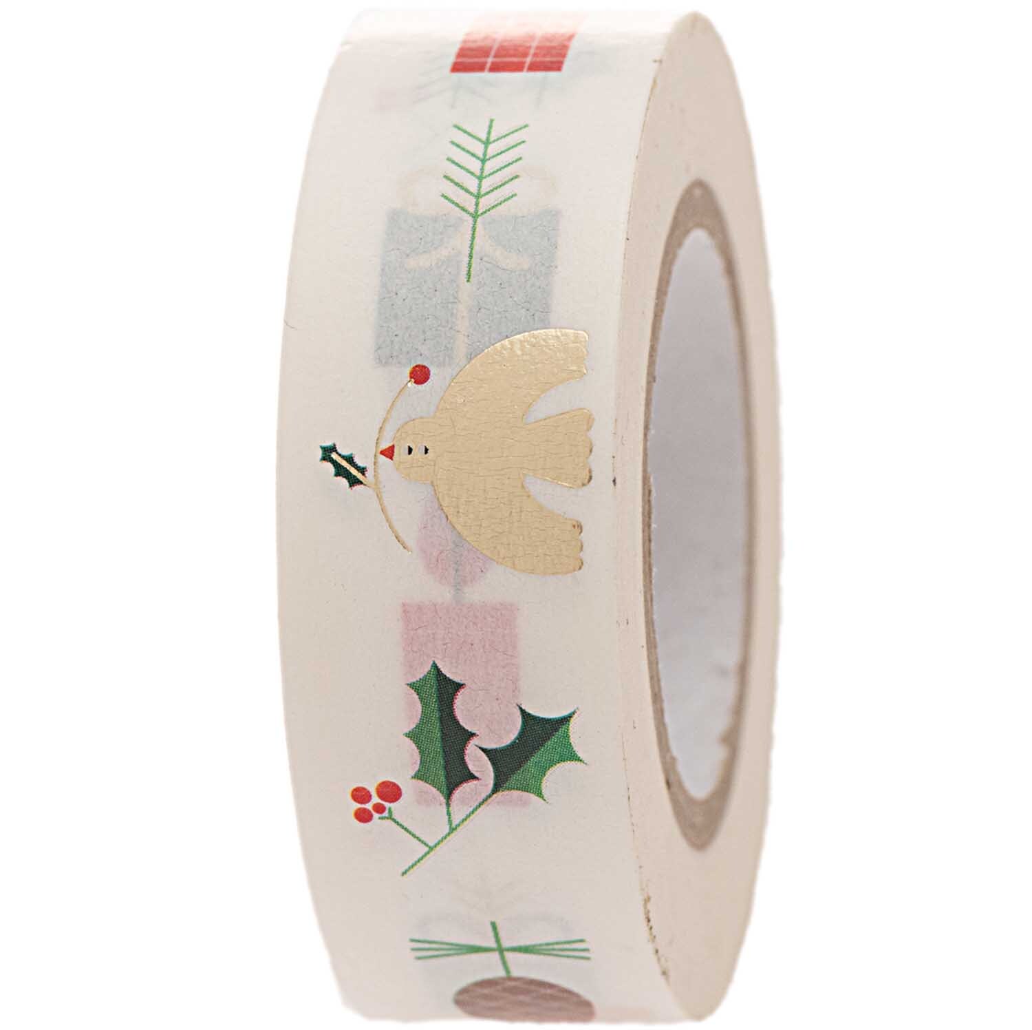 Paper Poetry Tape Weihnachtsmotive weiß 1,5cm 10m Paper Poetry Tape Weihnachtsmotive weiß 1,5cm 10m von Rico Design