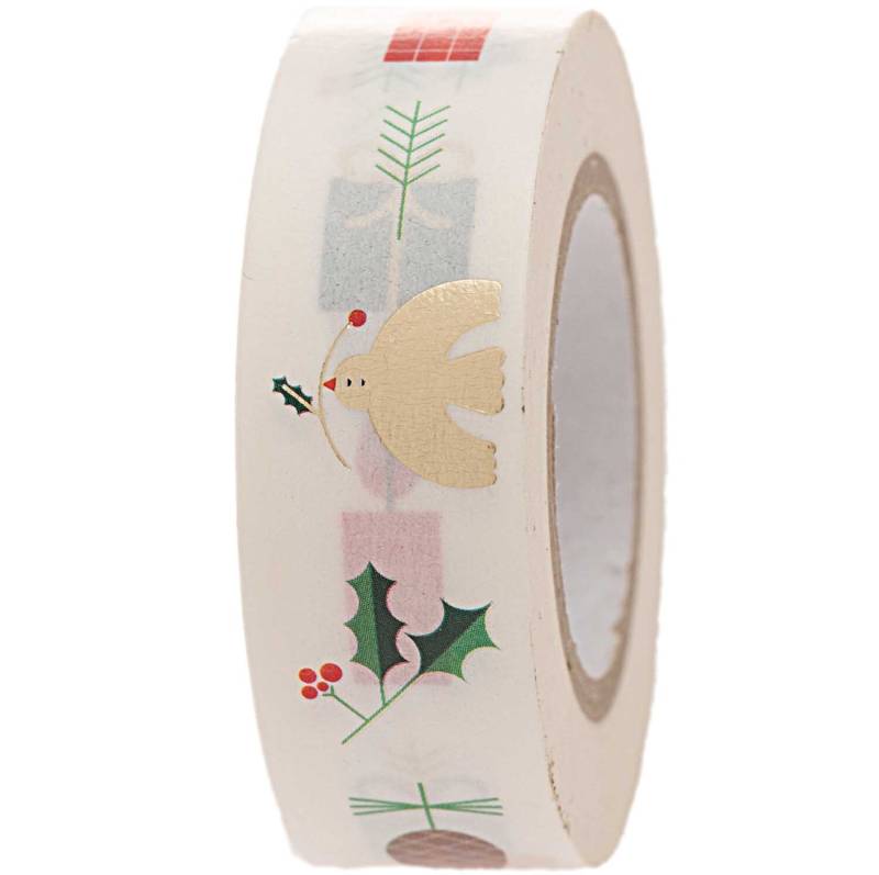 Paper Poetry Tape Weihnachtsmotive weiß 1,5cm 10m Paper Poetry Tape Weihnachtsmotive weiß 1,5cm 10m von Rico Design