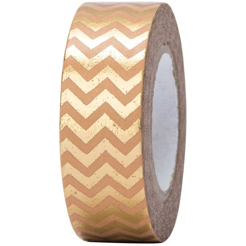 Paper Poetry Tape Zickzack gold 15mm 10m Hot Foil von Rico Design
