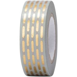 Paper Poetry Tape gestrichelt gold 15mm 10m Hot Foil Paper Poetry Tape gestrichelt gold 15mm 10m Hot Foil von Rico Design
